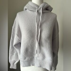 Babaton Soft Gray Cashmere Hoodie